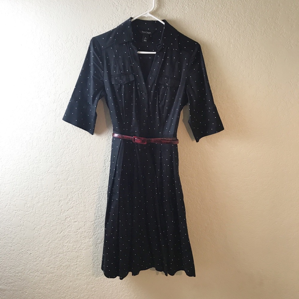 White House Black Market Polka Dot Dress